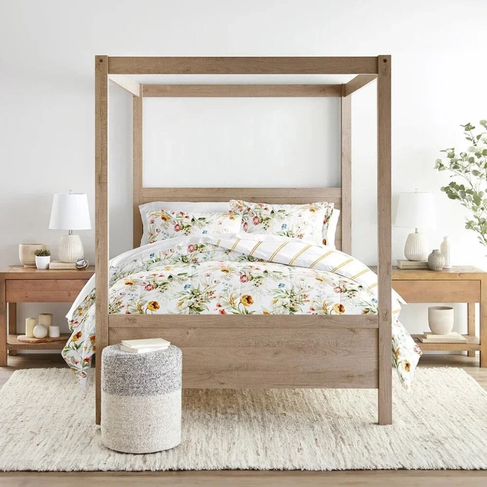Chintz Floral Reversible‎ Down-Alternative Comforter Set NIP